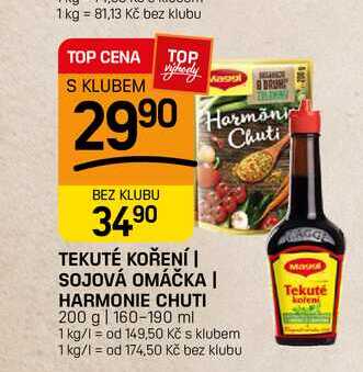 TEKUTÉ KOŘENÍ | SOJOVÁ OMÁČKA | HARMONIE CHUTI 200 g | 160-190 ml 