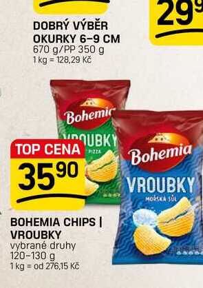 BOHEMIA CHIPS | VROUBKY vybrané druhy 120-130 g