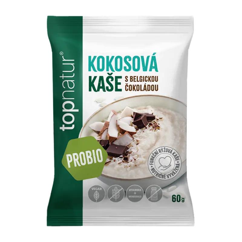 Topnatur Probio kaše kokos s belgickou čokoládou, 60 g