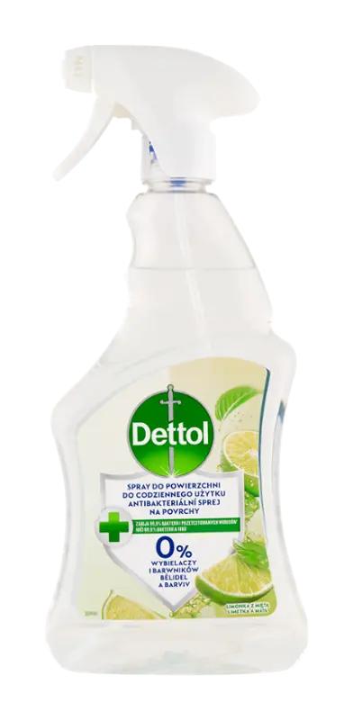 Dettol Antibakteriální sprej na povrchy Limetka a máta, 500 ml