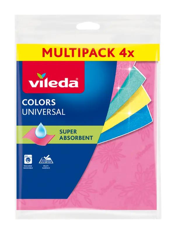 Vileda Univerzální hadřík Multiquattro Colors, 4 ks