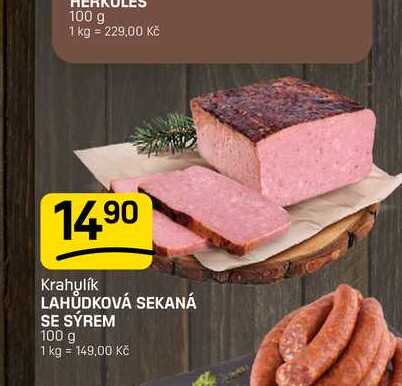 LAHŮDKOVÁ SEKANÁ SE SÝREM 100 g 