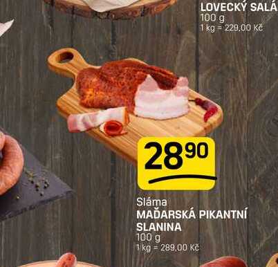 MAĎARSKÁ PIKANTNÍ SLANINA 100 g 