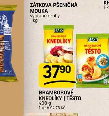 BRAMBOROVÉ KNEDLÍKY | TĚSTO 400 g 