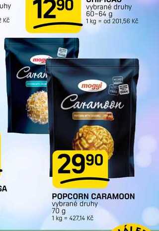 POPCORN CARAMOON vybrané druhy 70 g