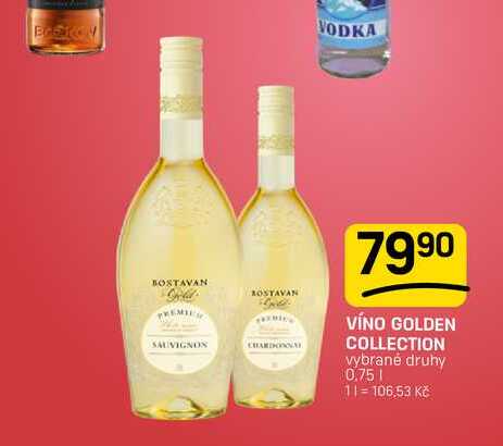 VÍNO GOLDEN COLLECTION vybrané druhy 0.75l