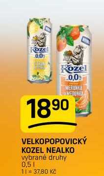 VELKOPOPOVICKÝ KOZEL NEALKO vybrané druhy 0,5l