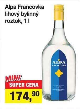 Alpa Francovka lihový bylinný roztok, 1 l