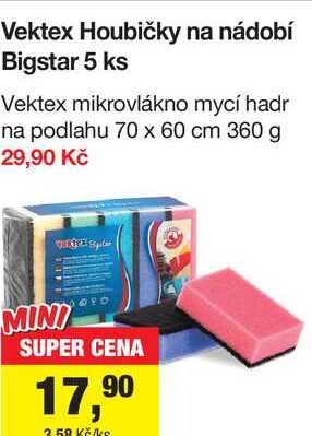 Vektex Houbičky na nádobí Bigstar 5 ks