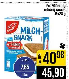 Gut&Günstig mléčný snack 6x28 g