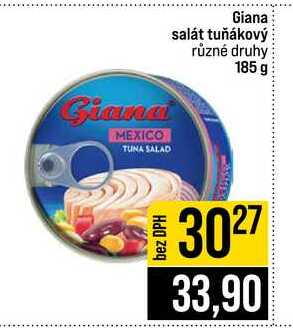 Giana salát tuňákový různé druhy 185 g