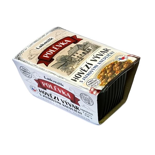 Lakmilk Polévka hovězí vývar s játrovými knedlíčky
