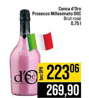 Conca d'Oro Prosecco Millesimato DOC Brut rosé 0,75l