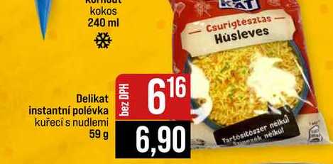 Delikat instantní polévka kuřecí s nudlemi 59 g