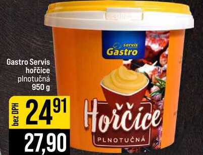 Gastro Servis hořčice plnotučná 950 g 