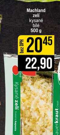 Machland zelí kysané bílé 500 g 