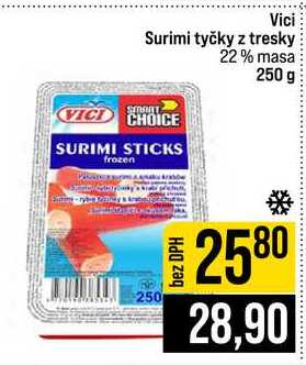Vici Surimi tyčky z tresky 22% masa 250 g