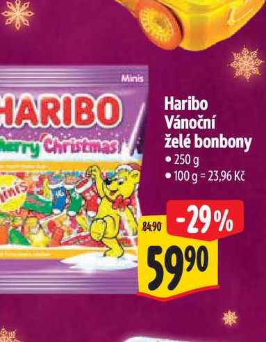 Haribo Vánoční želé bonbony 250 g
