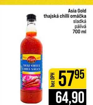 Asia Gold thajská chilli omáčka sladká pálivá 700 ml 