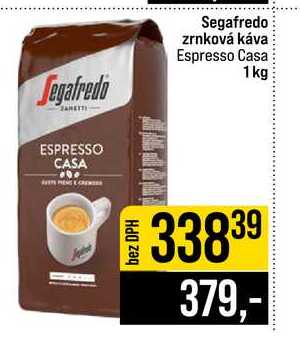 Segafredo zrnková káva Espresso Casa 1kg 