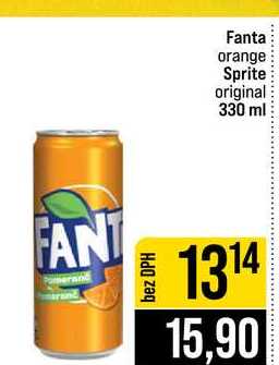 Fanta orange Sprite original 330 ml 