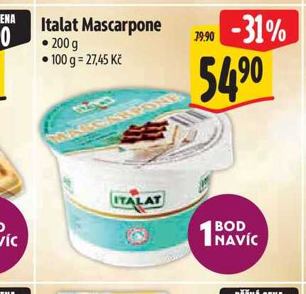  Italat Mascarpone 200 g 