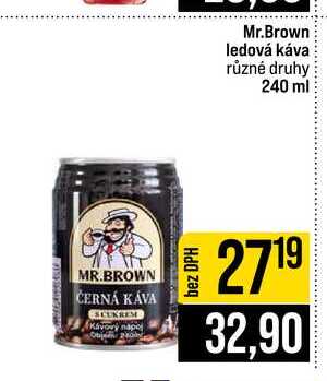 Mr.Brown ledová káva různé druhy 240 ml 