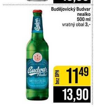 Budějovický Budvar nealko 500 ml