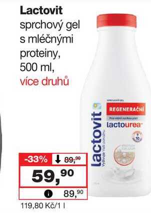 Lactovit sprchový gel s mléčnými proteiny, 500 ml
