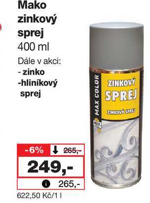 Mako zinkový sprej 400 ml