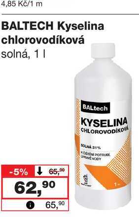 BALTECH Kyselina chlorovodíková solná, 1l