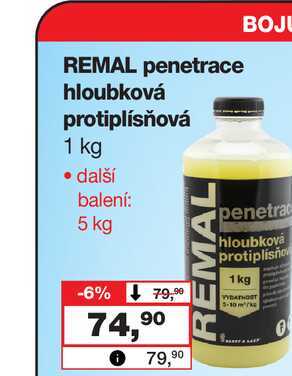 REMAL penetrace hloubková protiplísňová 1 kg