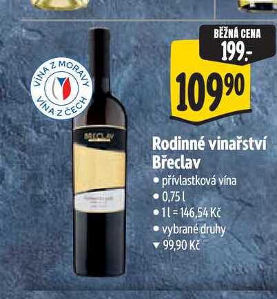 Rodinné vinařství Břeclav 0,75 l