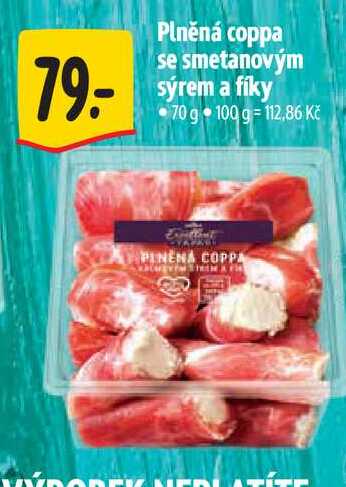 Plněná coppa se smetanovým sýrem a fíky 70 g 
