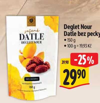 Deglet Nour Datle bez pecky 150 g