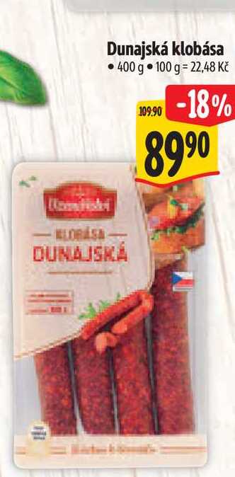 Dunajská klobása 400 g