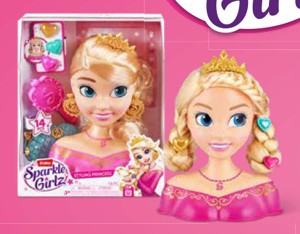 Sparkle Girlz Česací hlava princezna
