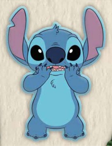 Dětský tvarovaný dekorační polštář Stitch