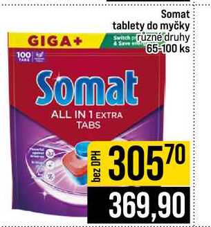 Somat tablety do myčky 65-100 ks 
