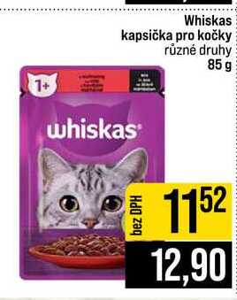 Whiskas kapsička pro kočky různé druhy 85 g 