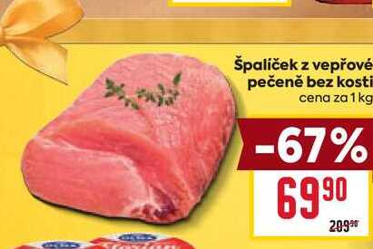špalíček z vepřové pečeně bez kosti cena za 1 kg