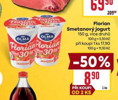 Florian Smetanový jogurt 150 g