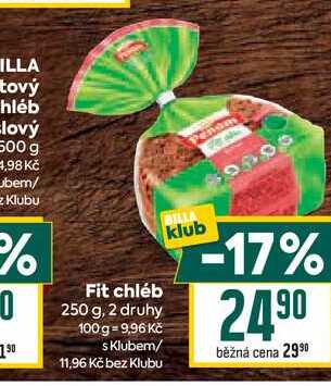 Fit chléb 250 g