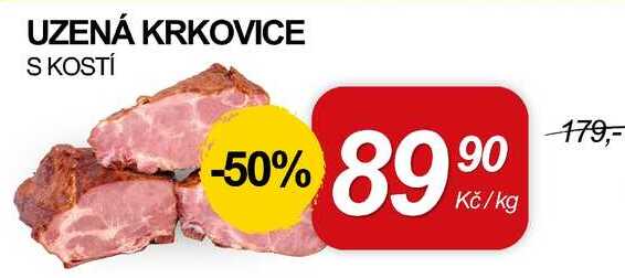 UZENÁ KRKOVICE S KOSTÍ, 1 kg