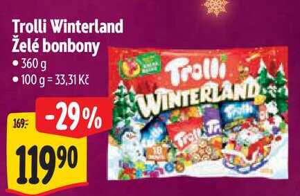 Trolli Winterland Želé bonbony, 360 g 