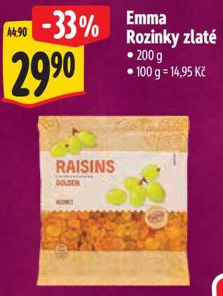 Emma Rozinky zlaté, 200 g