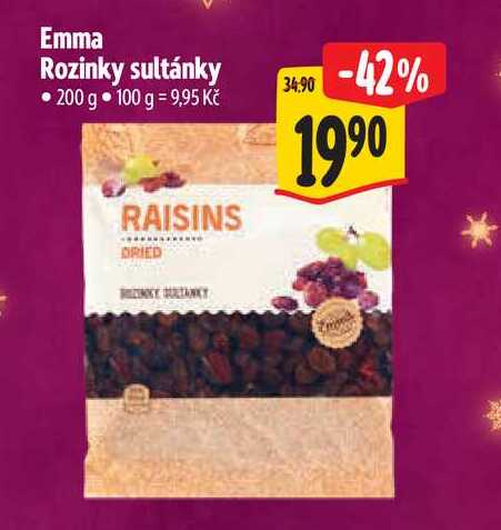 Emma Rozinky sultánky, 200 g