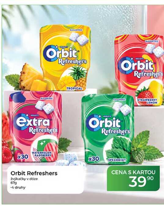 Orbit Refreshers žvýkačky v dóze 67 g