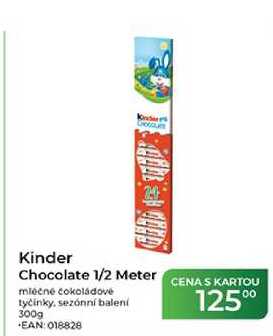 Kinder Chocolate 1/2 Meter mléčné čokoládové tyčinky, sezónní balení 300g