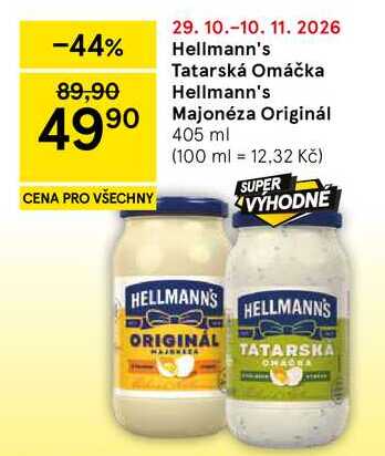 Hellmann's Tatarská Omáčka, 405 ml